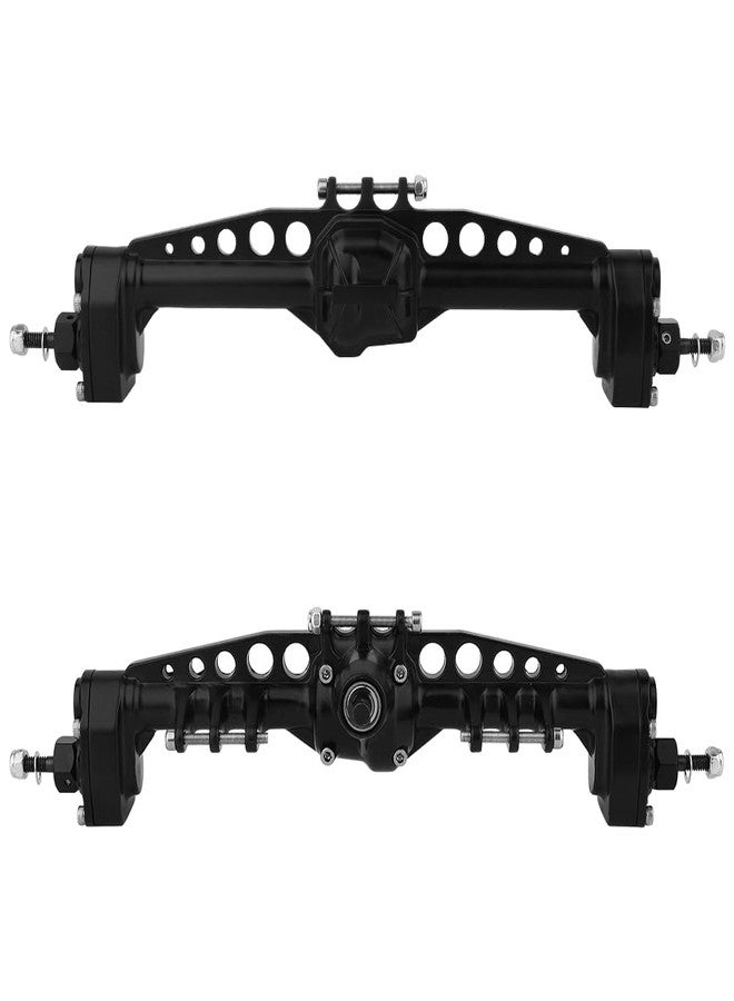 Pothyes CNC Metal Front and Rear Portal Axles for 1/10 RC Crawler Car Axial SCX10 III AXI03006 AXI03007 Wrangler JL AR45 Axle Upgrade Part (Black) - Image 4